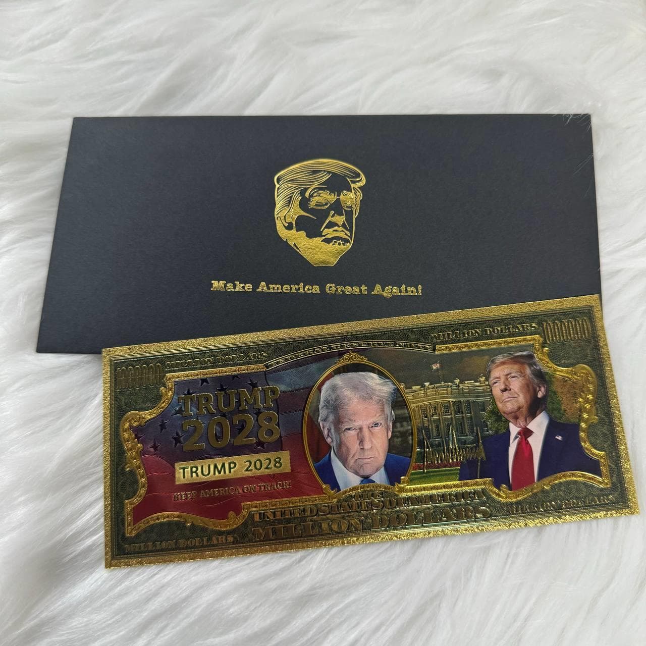Trump Collectible 2028 Gold Buck Bill (5 Pack)